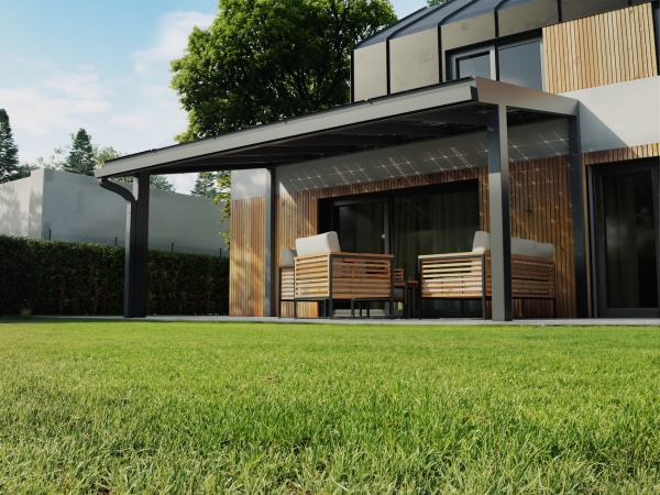 PERGOLA SOLAR SCHRÄGDACH 6°